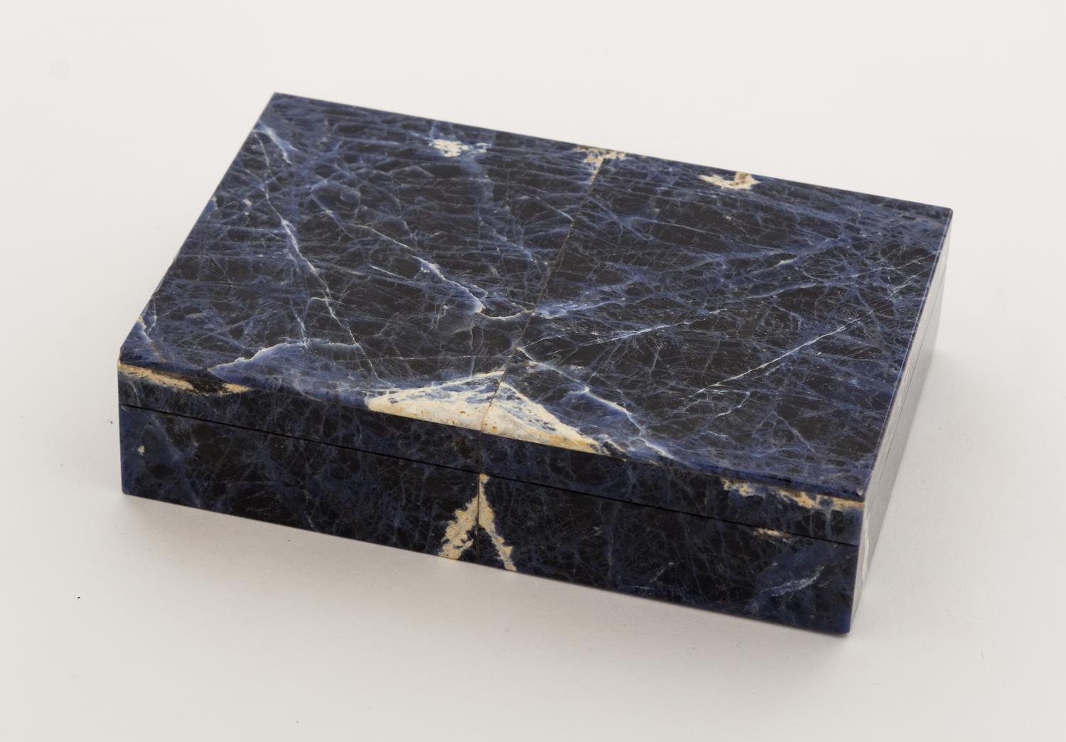 A Lapis Veneered Box Width 5 3/4 inches. — 20TH CENTURY