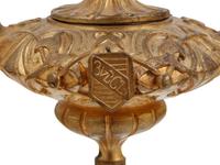 A Continental Gilt Bronze Candelabrum