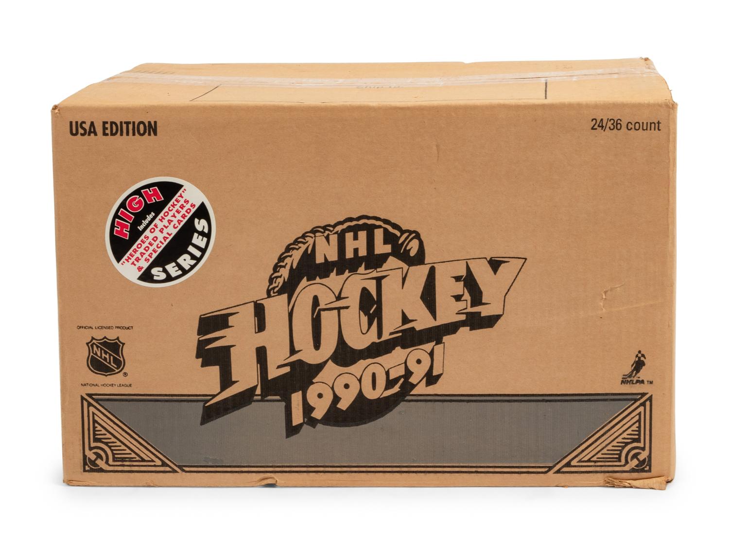 A Large Group of Unopened Assorted 1990s Hockey Cards,