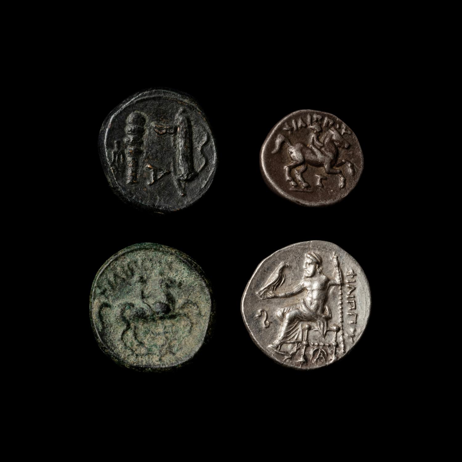 [MACEDONIAN KINGDOM] A Group of Four Coins