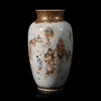 A Large and Finely Decorated Japanese Enameled Porcelain Vase, Meiji Period
