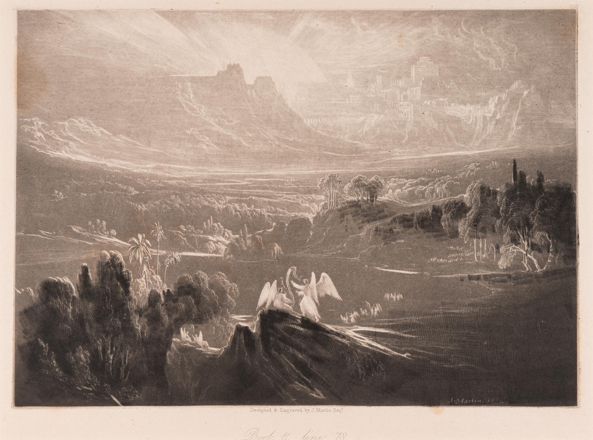 [MILTON, John]. MARTIN, John, illustrator (1789-1854). [ The Paradise Lost of Milton with Illustrations by John Martin ]. [London: Charles Tilt, 1833].