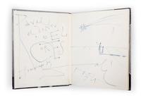 (DALI, SALVADOR) HALSMAN, PHILIPPE. Dali's Moustache. New York, 1954. With original drawing and inscription by Dali
