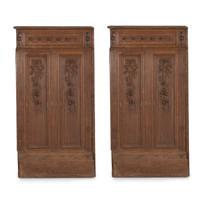 A Set of French Carved Oak Room Paneling