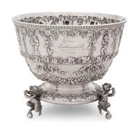 An Edwardian Silver Centerpiece Bowl