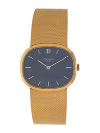 PATEK PHILIPPE, REF. 3545/2 18K YELLOW GOLD 'ELLIPSE' WRISTWATCH