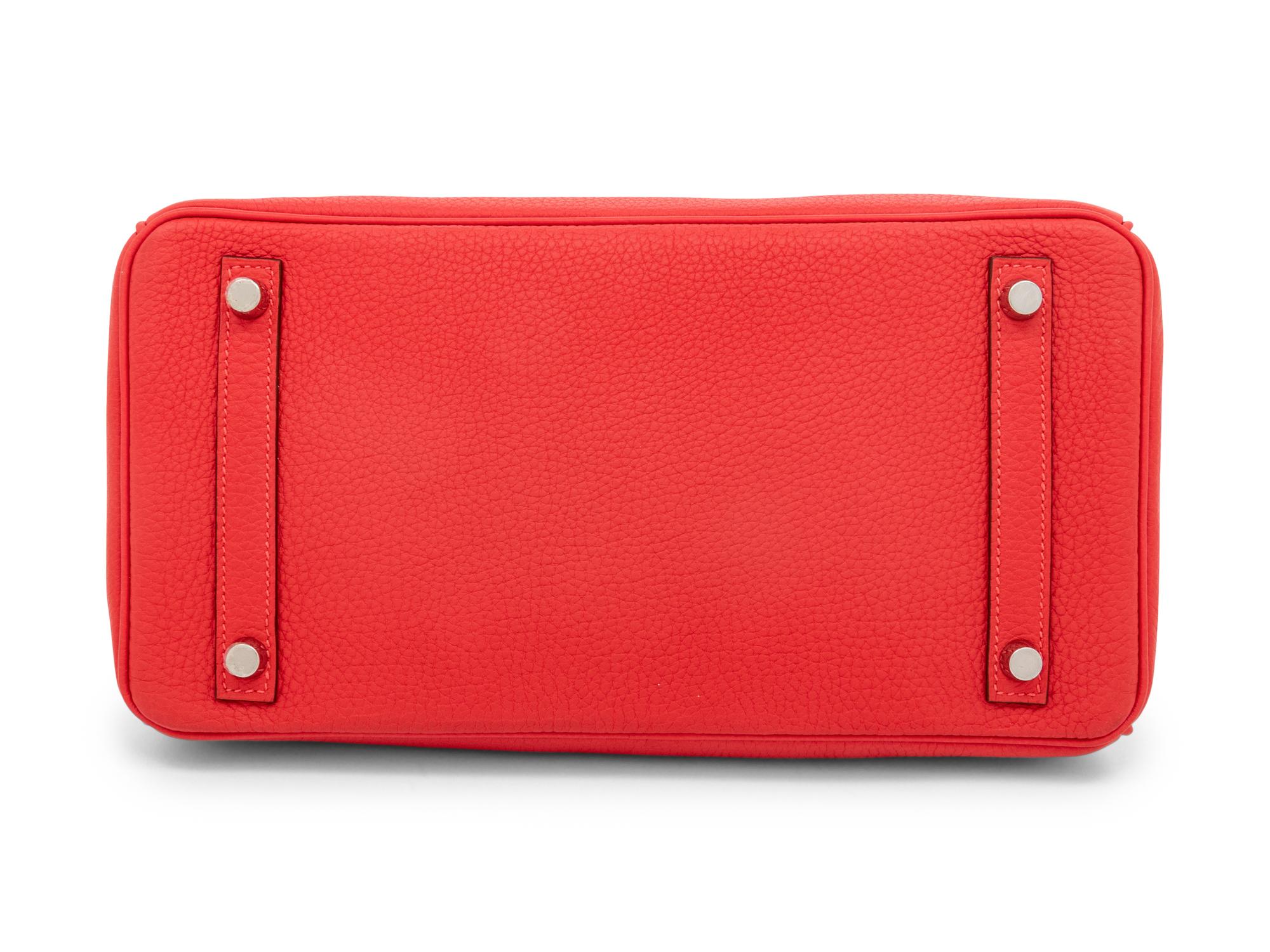 HERMÈS, BIRKIN 30 IN ROUGE PIVOINE CLEMENCE
