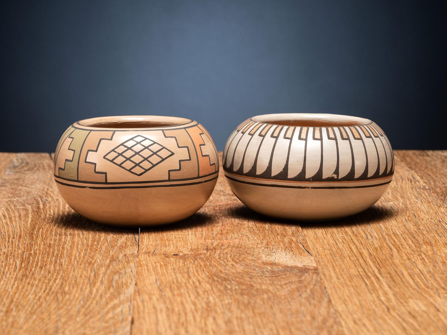 Polychrome Pottery Bowls