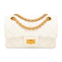 CHANEL, SMALL WHITE 2.55 REISSUE FLAP BAG