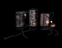 Three Japanese lacquer Four-Case Inros