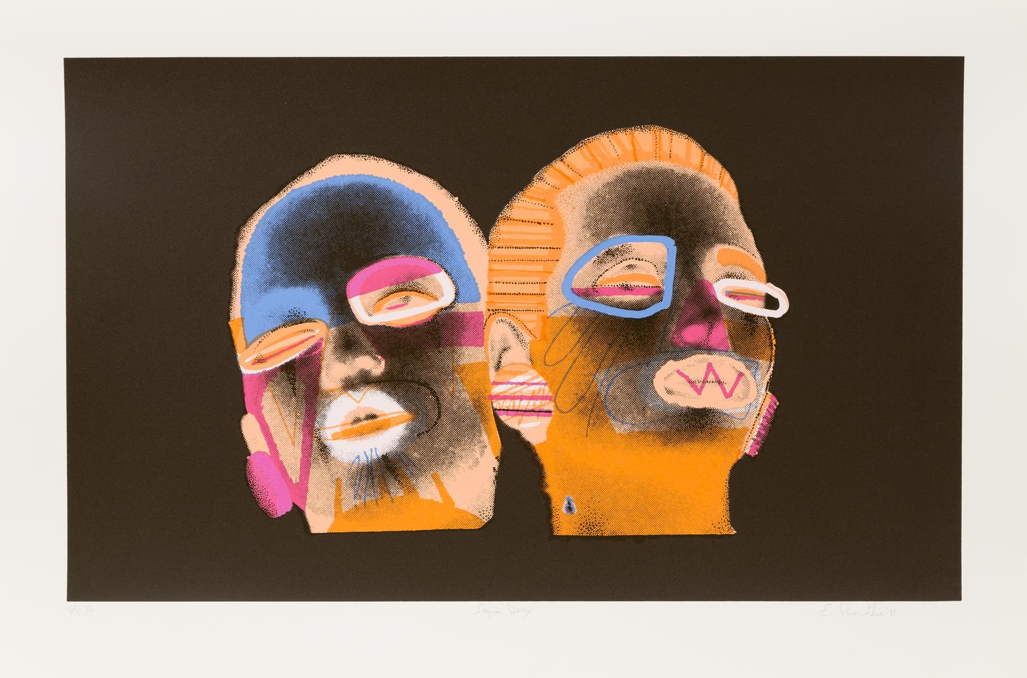 Ed Paschke, (American, 1939-2004), Sepia Deux, 1988