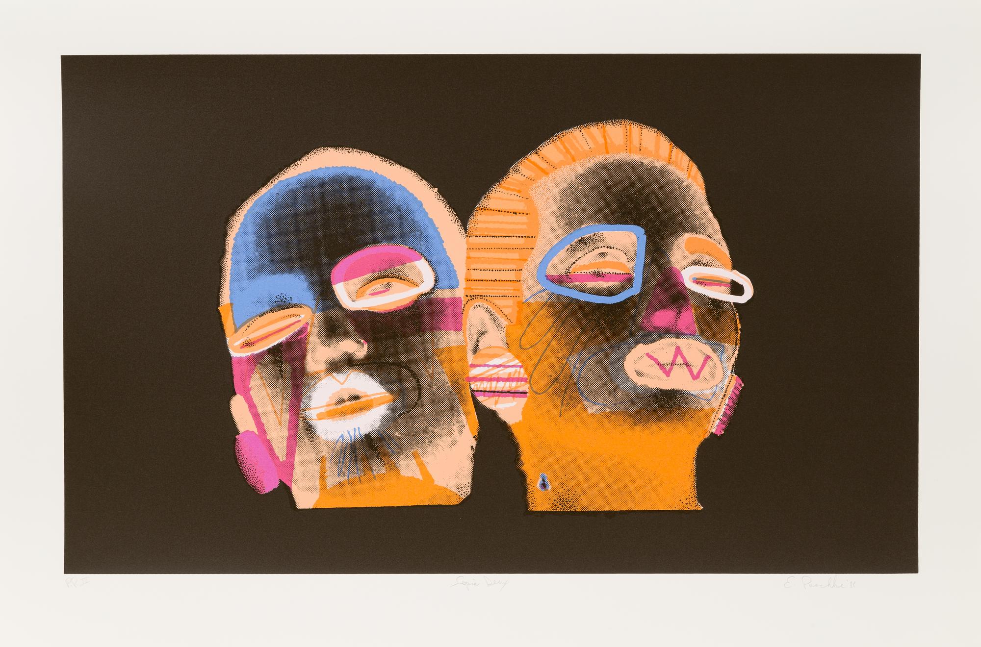 Ed Paschke, (American, 1939-2004), Sepia Deux, 1988