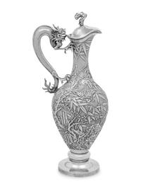 A Chinese Export Silver Ewer
