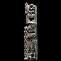 A Parthian or Roman Flint Carved Knife Handle
