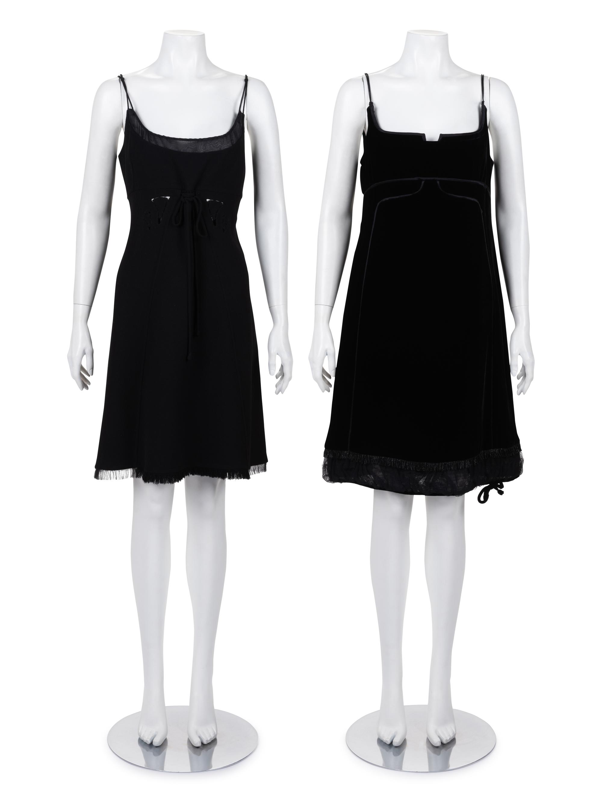 Two Chado Ralph Rucci Spaghetti Strap Dresses, 2000-10s