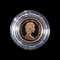 [GREAT BRITAIN] 1983 Gold Half-Sovereign Proof