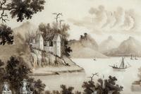 A Pair of Chinese Export Reverse Paintings on Glass