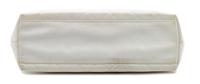 A Chanel White Caviar Quilted Melrose Cabas Wood Handle Bag, 10.5" H x 13.5" W x 4.5" D; Handle drop: 2".