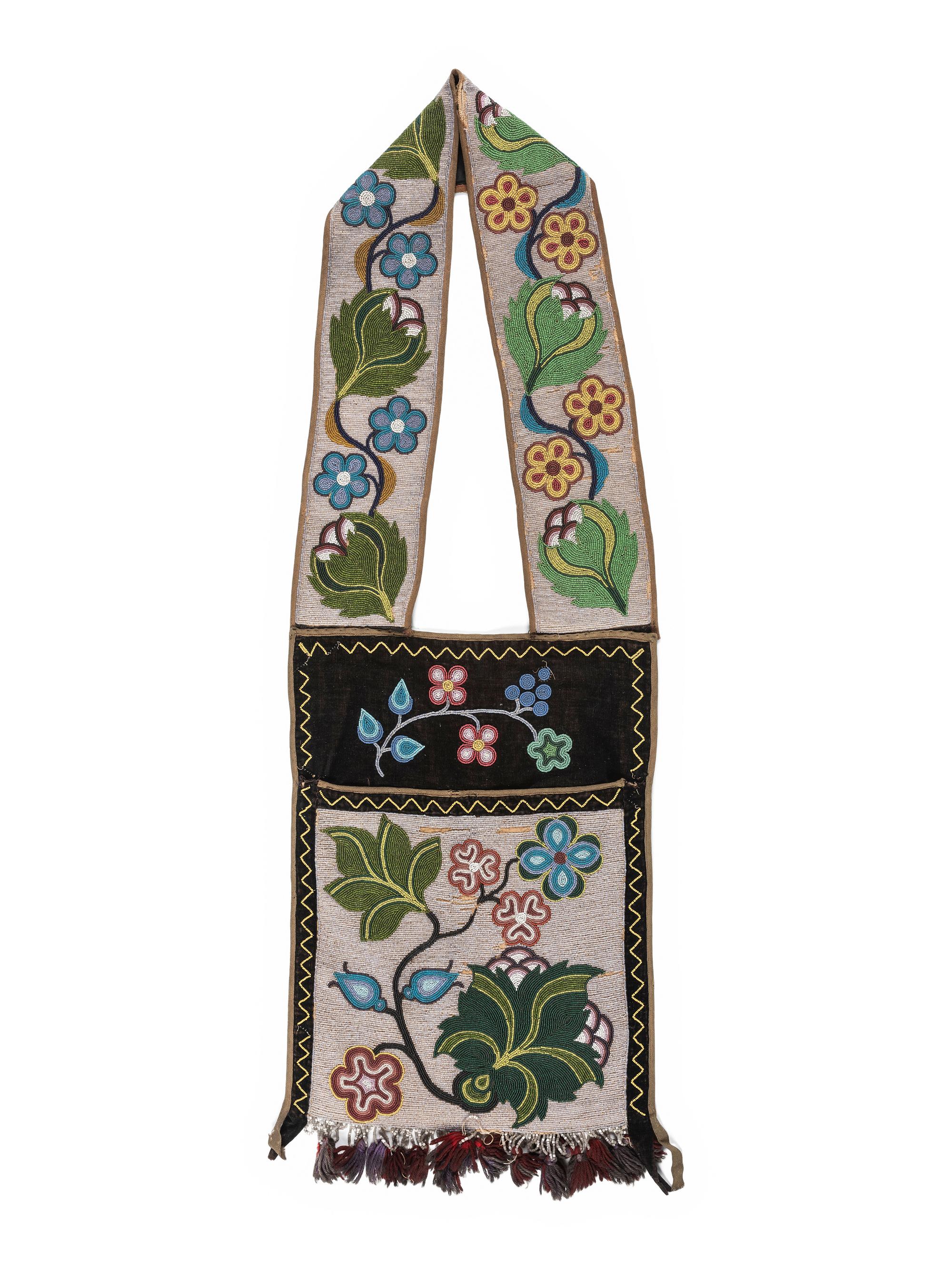 Anishinaabe Beaded Bandolier Bag