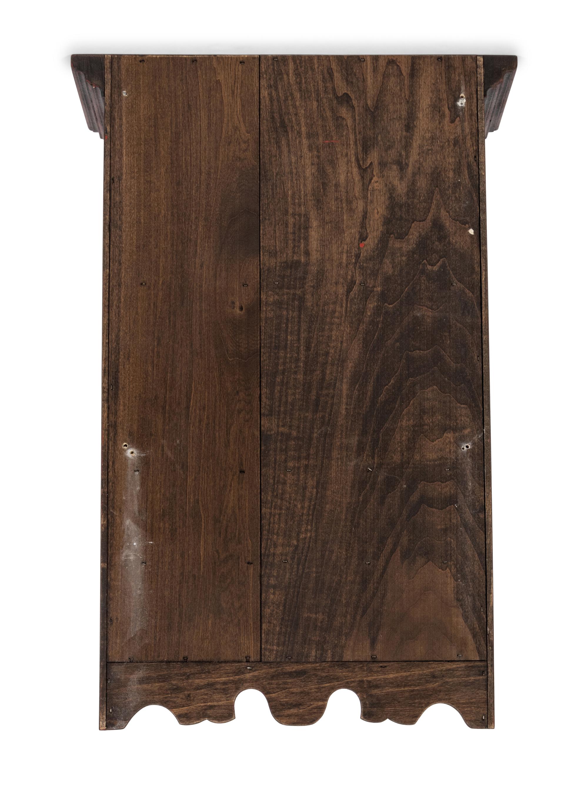 A Grain Painted Hanging Cupboard