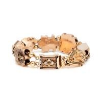GOLD-FILLED, SEED PEARL AND ENAMEL SLIDE BRACELET