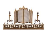 An Assembled Louis XV Style Fireplace Suite