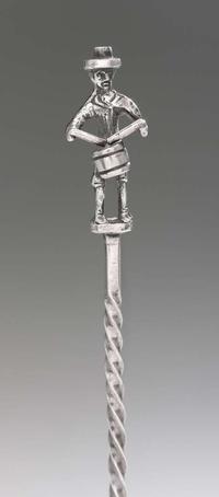 Silver toddy spoon littleton holland (active 1800-1847), baltimore, md