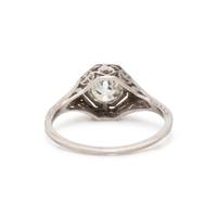 DIAMOND AND PLATINUM RING