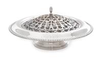 An American Silver Centerpiece Bowl, Gorham Mfg. Co., Providence, RI, having a gadroon rim, the border with an engraved script monogram