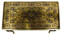 A Louis XIV Style Boulle Marquetry Low Table Height 17 3/4 x width 47 1/2 x depth 28 3/4 inches. — THE TOP LATE 17TH CENTURY, THE BASE 19TH CENTURY