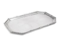 A Tiffany and Co. Bamboo Silver Serving Tray