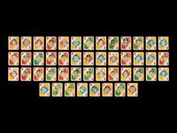 A Collection of 100 1951 Topps Red/Blue Back Baseball Cards Including Hall of Famers