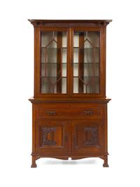 An Art Nouveau Oak Bookcase