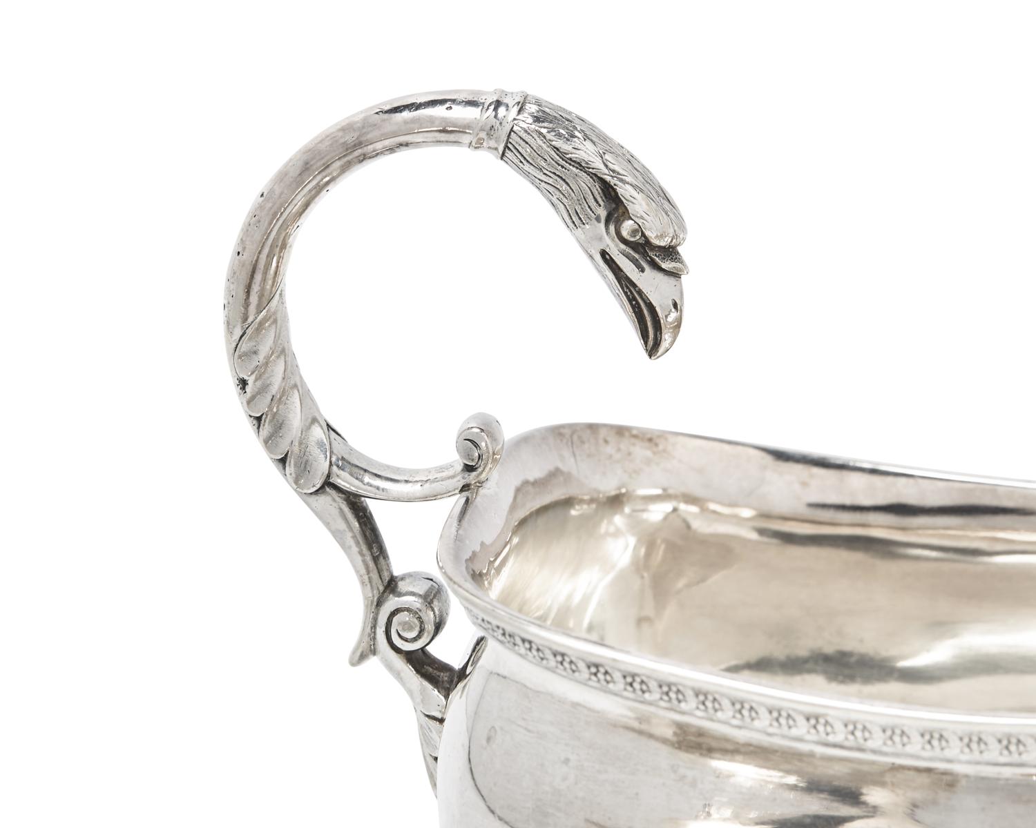 An Impressive Pair of Classical Silver Sauce Boats