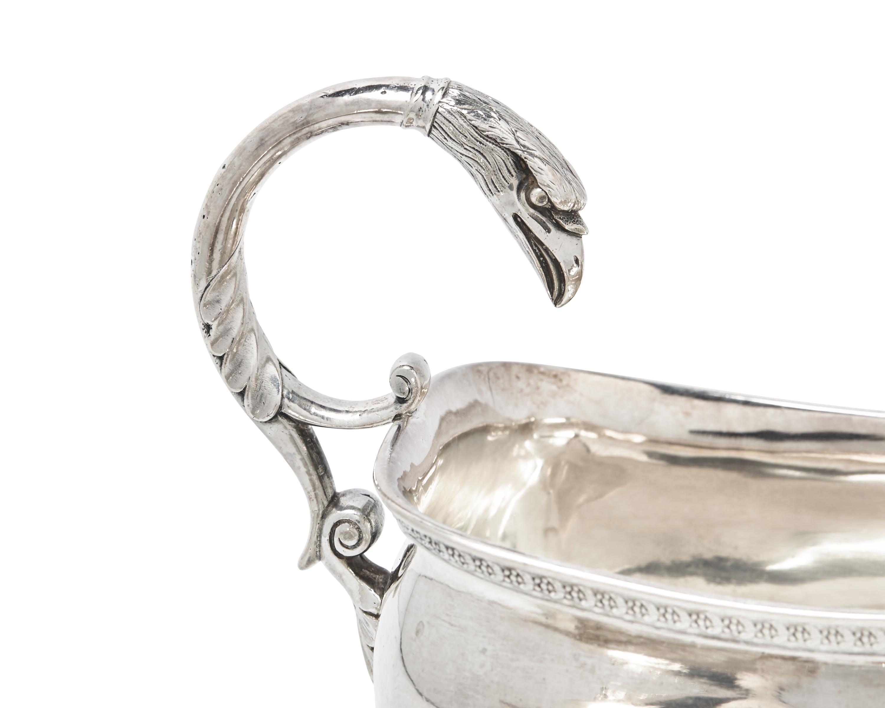 An Impressive Pair of Classical Silver Sauce Boats