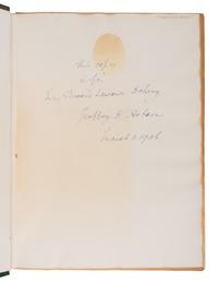 [BINDING -- HOBSON, Geoffrey Dudley]. HOBSON, Geoffrey Dudley (1882-1949). Les Reliures a la Fanfare le Probème de l's Fermé . London: Chiswick Press for the Société des Bibliophiles Français, 1935.