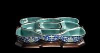 A Chinese Famille Rose Porcelain Sweetmeat Set