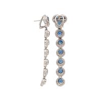 SAPPHIRE AND DIAMOND DROP EARRINGS