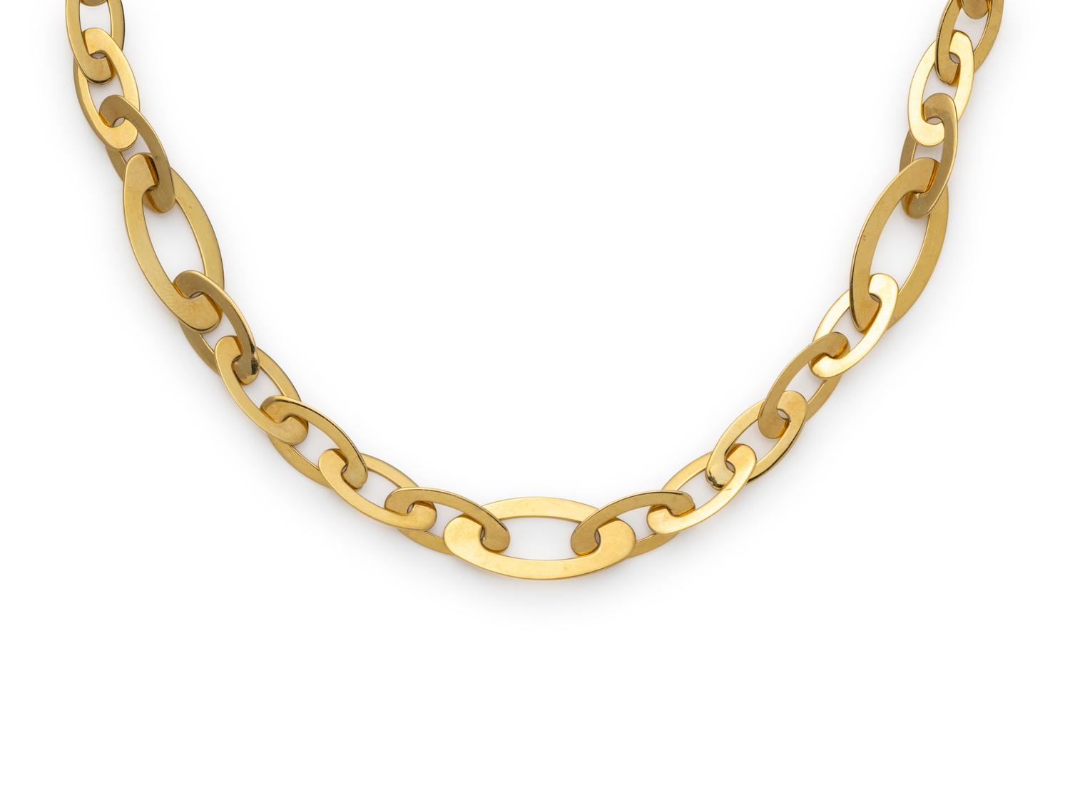 ROBERTO COIN, YELLOW GOLD 'CHIC AND SHINE' NECKLACE