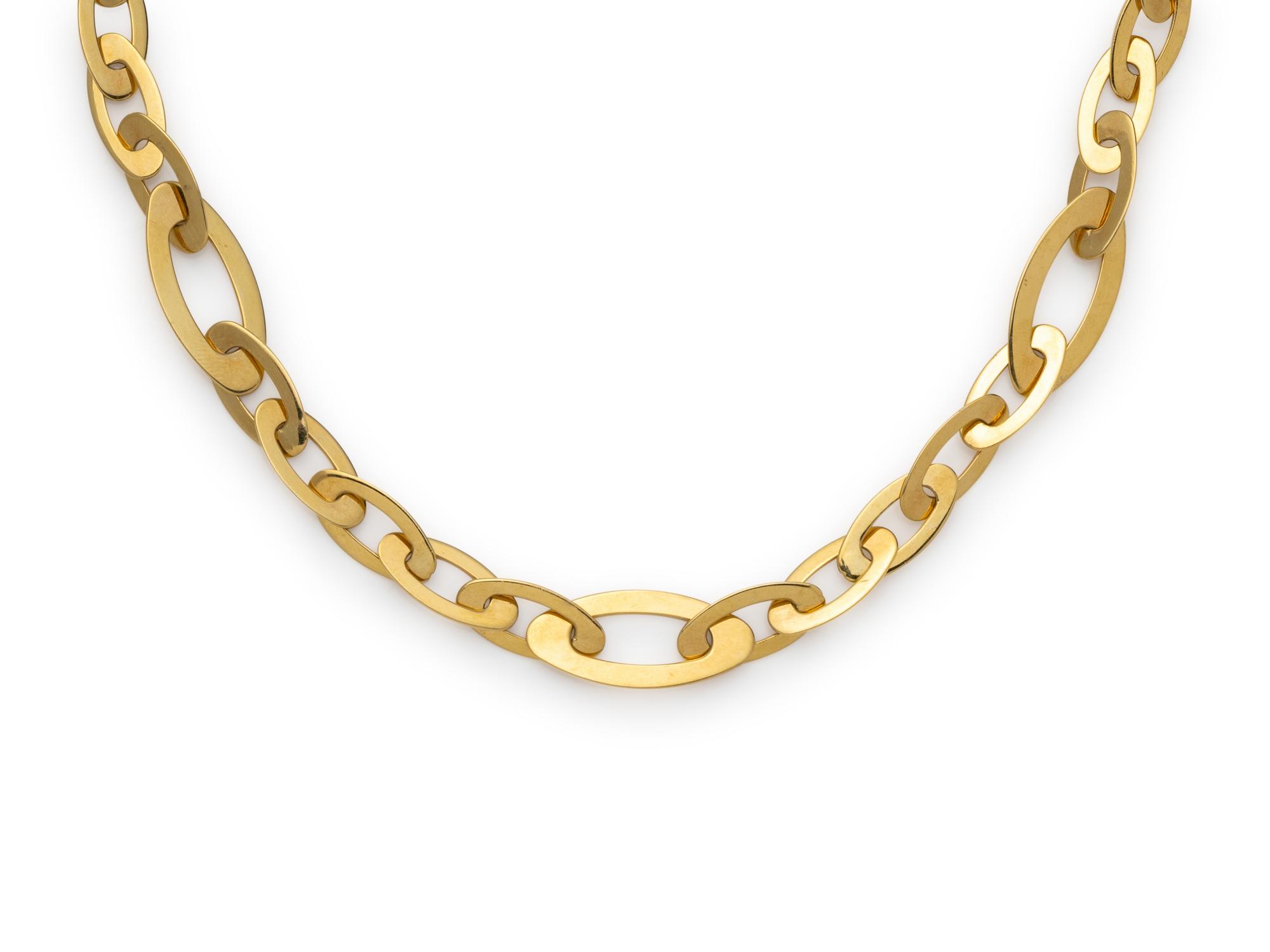 ROBERTO COIN, YELLOW GOLD 'CHIC AND SHINE' NECKLACE