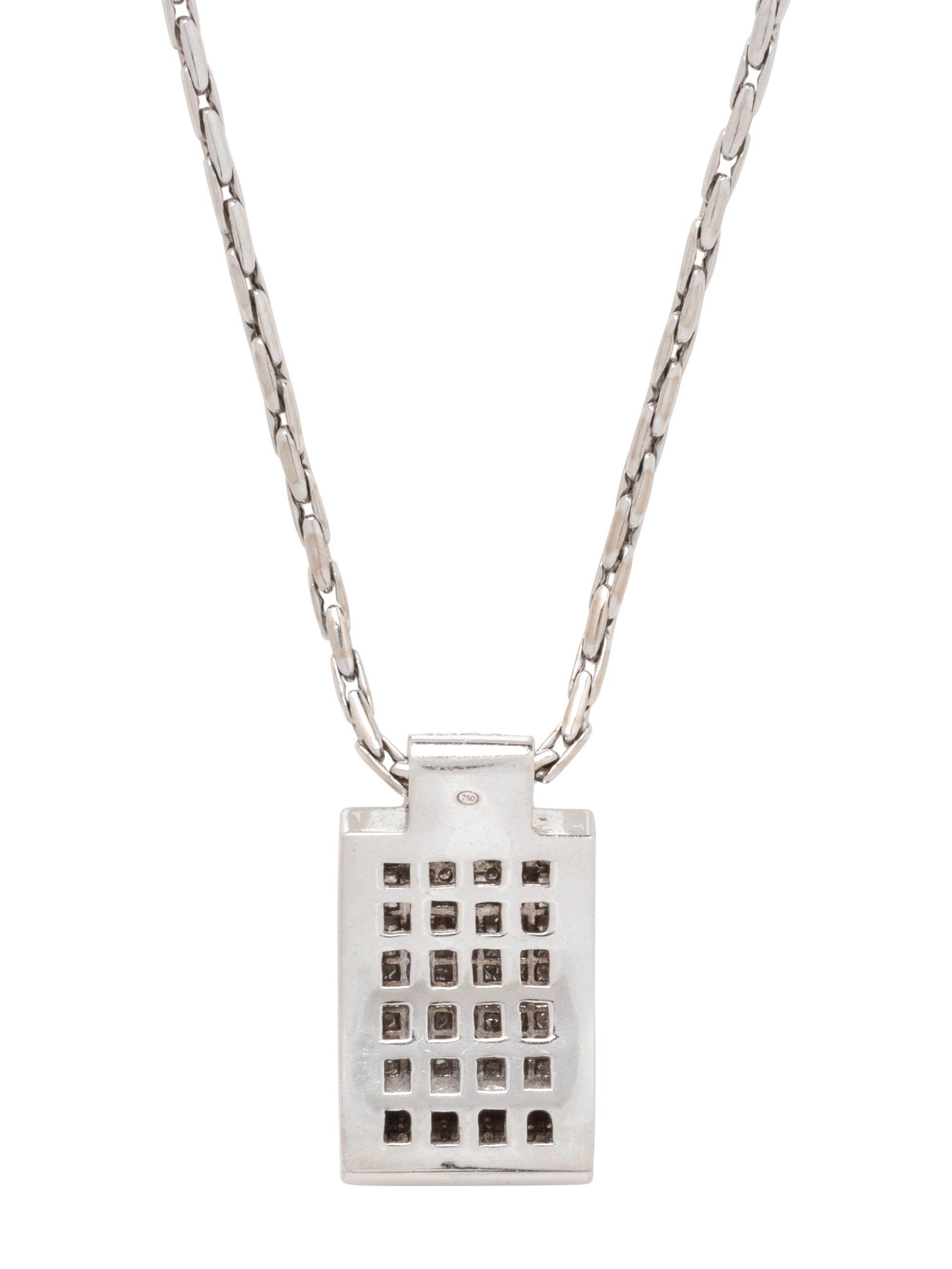WHITE GOLD AND DIAMOND PENDANT/NECKLACE