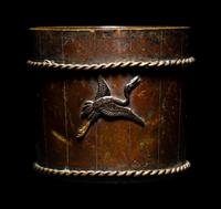 A Japanese Mixed-Metal Bucket-Form Holder