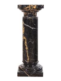 An Italian Portoro Marble Pedestal