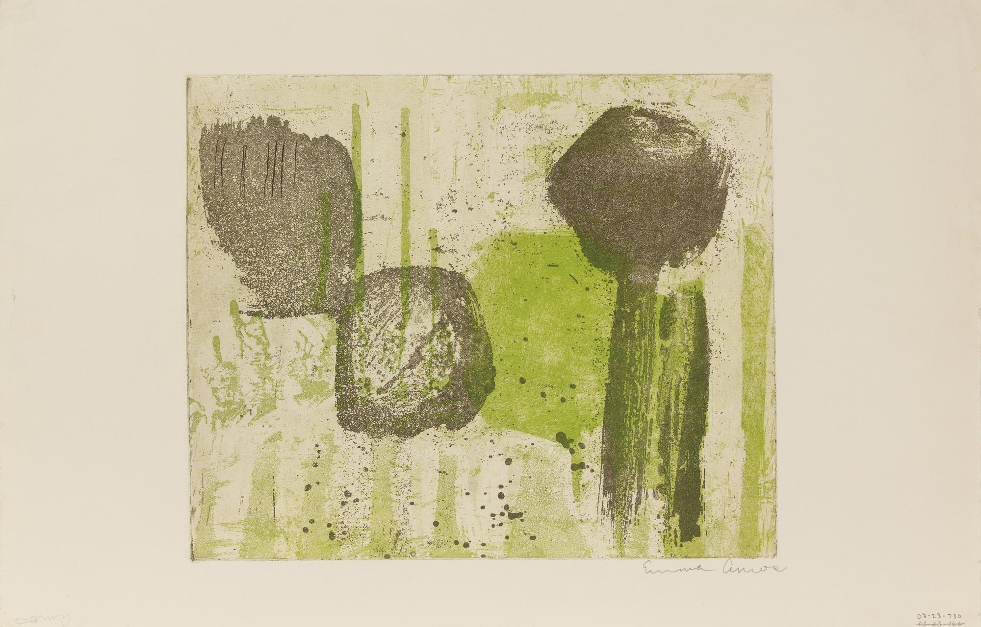 Emma Amos, (American, 1938), Rootie Tootie (together with an additional print by the artist)