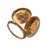 REIMIROL & CO., PASTE AND ENAMEL OPEN FACE POCKET WATCH