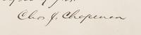 [AUTOGRAPHS]. Signatures of 19th-century American military and political figures.