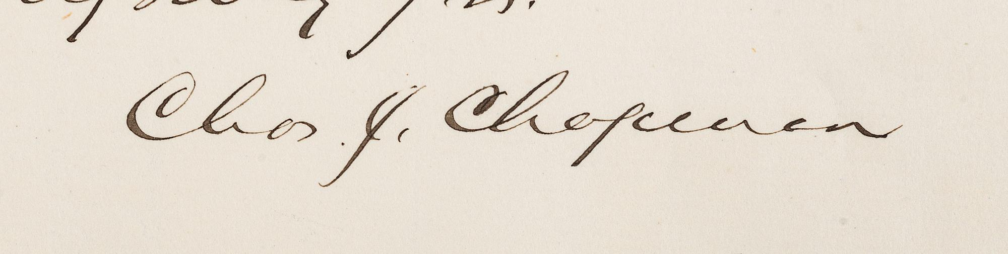 [AUTOGRAPHS]. Signatures of 19th-century American military and political figures.