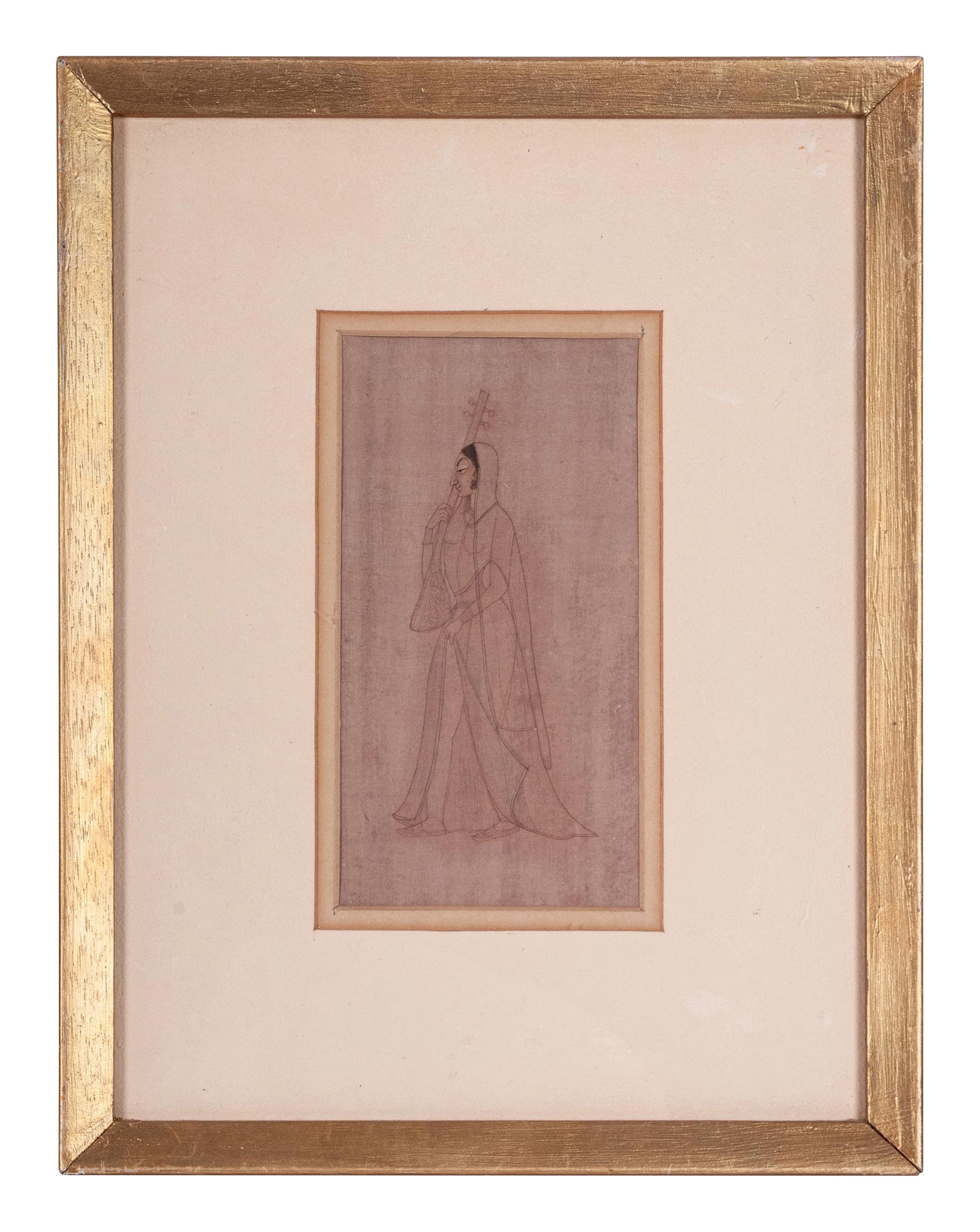 Four Indian Miniature Drawings