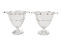A Pair of English Silver Loving Cups