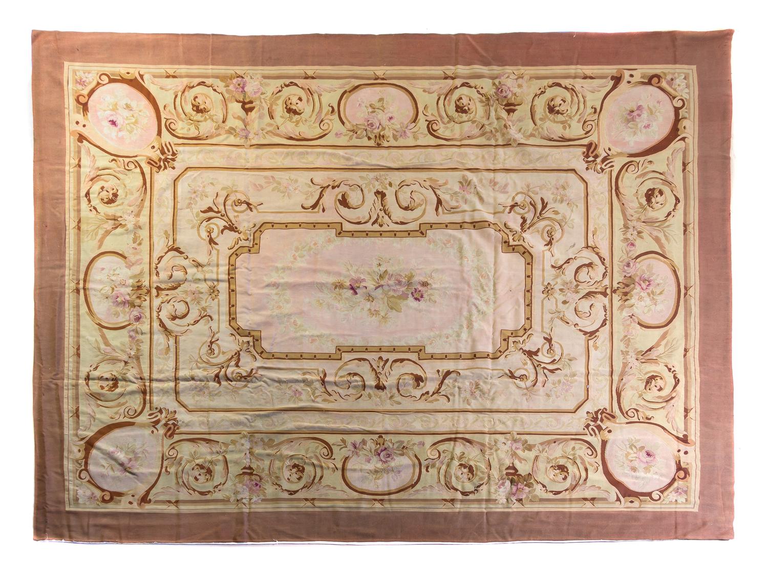 An Aubusson Wool Tapestry, 19TH CENTURY, 13 feet 5 inches x 9 feet 9 inches. — 19TH CENTURY,